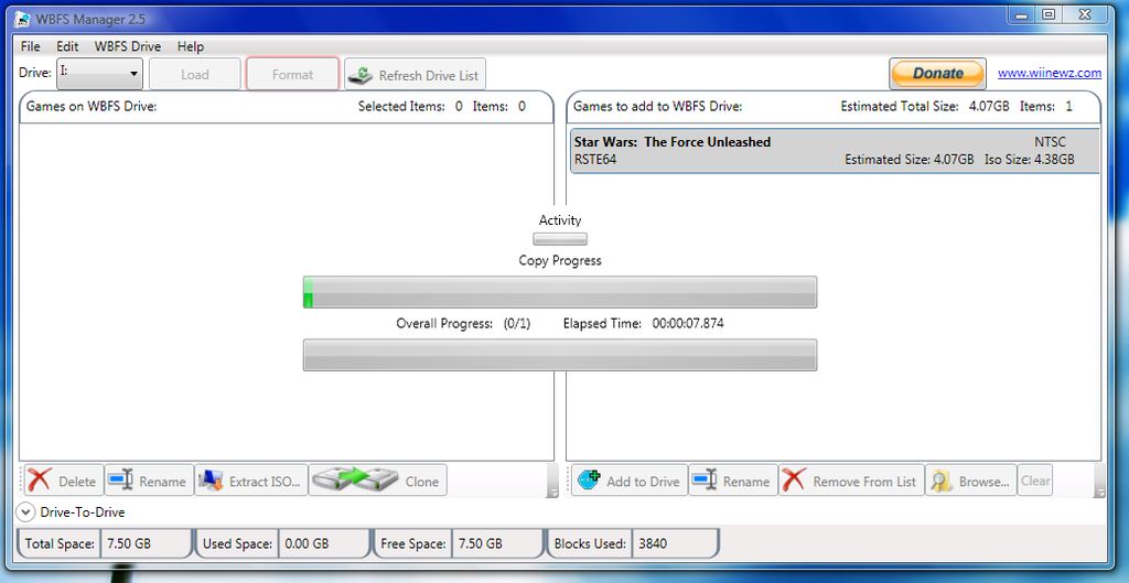 format hard drive for wii usb loader mac